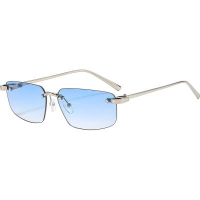 Techsuit Слънчеви очила Techsuit Premium Sunglasses (S098) - унисекс, правоъгълни, без рамка - Glacier