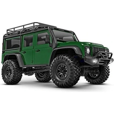 Traxxas Дефендер Краулер мини Ландровър TRX-4M 1/18 Scale and Trail Crawler Defender Land Rover 4WD Electric Truck with TQ Green TRX97054-1GRN (TRX97054-1GRN)