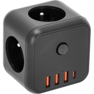 Kobi 3 Plug + 4 USB Switch (KB0441)