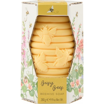 Healthcote & Ivory Busy Bees tuhé mýdlo ve tvaru včelího úlu 280 g