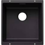 BLANCO Subline 400 - Мивка от Silgranit, 46x43 см, черна 527786 (527786) Мивка за вграждане