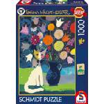 Schmidt Spiele Пъзел Schmidt от 1000 части - Бяла котка (58656)