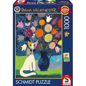 Schmidt Spiele Пъзел Schmidt от 1000 части - Бяла котка (58656)