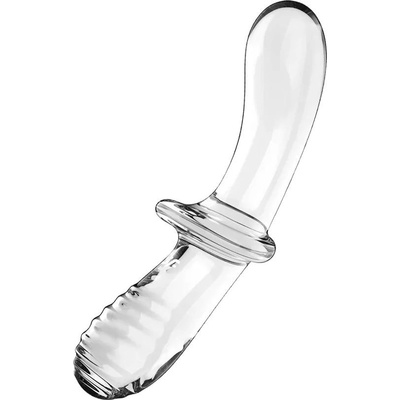 Satisfyer Double Crystal - skleněné oboustranné dildo