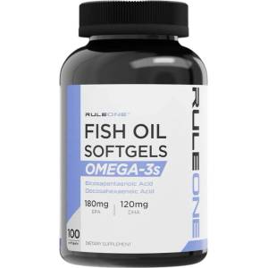 Rule 1 Fish Oil - Omega-3 1000 mg [100 Гел капсули]