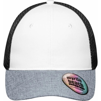 Myrtle Beach MB 6244 6 panelová sieťovaná 03.6244 white/grey melange/black