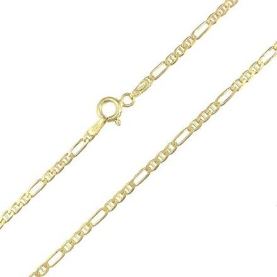 Infinity Silver Stříbrný pozlacený řetízek figaro gucci 1009060G45