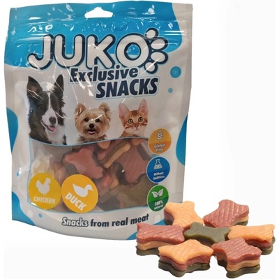 JUKO Snacks Chicken kačica a spinach v Bone Shape 250 g