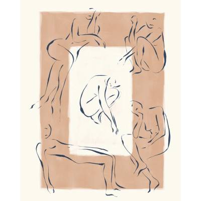 Plagát, Obraz - Fluid Figure Line Art, Ivy Green Illustrations, 30 × 40 cm