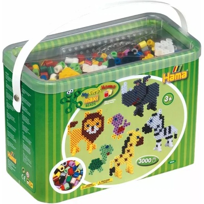 Hama Maxi Beads Beads & Pegboards In Bucket (8804)