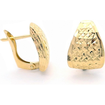 Šperk Holíč zlaté gravírované náušnice ZN206