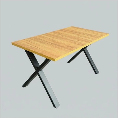 Femix Rozkladací jedálenský stôl DOMO 150-190 x 80 cm dub craft čierna