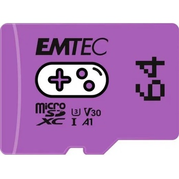 Image 1 of EMTEC microSDXC 64GB UHS-I/U3/V30/A1/A2 (ECMSDM64GXCU3G)