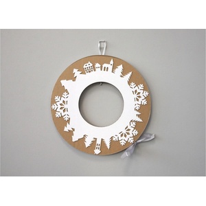 Unlimited Design for kids Адвентен венец със сива панделка - Unlimited Design for kids (Adventní věnec s šedou stuhou)