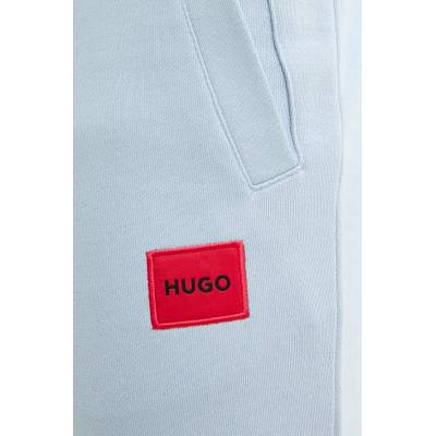 HUGO Памучен спортен панталон hugo в синьо с меланжов десен 50447963 (50447963)