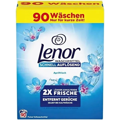 Lenor Aprilfrish прах за бяло и цветно пране 90 дози немски
