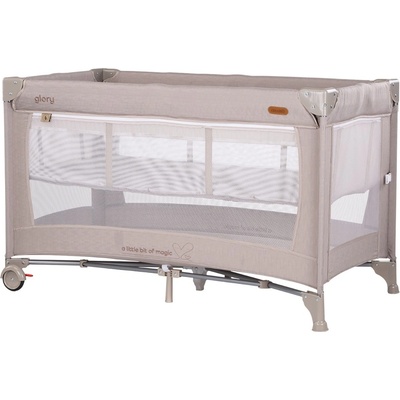 Chipolino Бебешка кошара с падаща страна Chipolino - Glory, тирамису, 120 x 60 cm (KOSIGL2501TR)