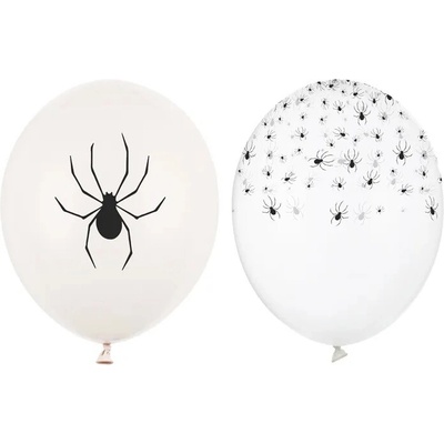 PartyDeco Latexový balón Pavúky 30 cm