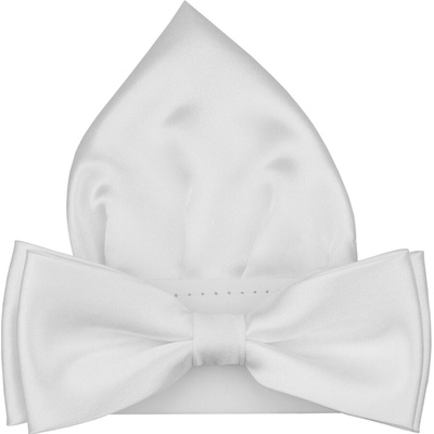 Quentino pánský lesklý s kapesníčkem PMSK27L bílý – Zboží Mobilmania