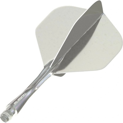 Winmau Fusion průhledné šedé, standardní letky a střední násadky