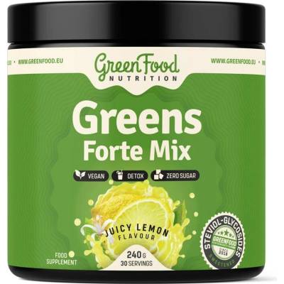 GreenFood Nutrition Greens Forte Mix citron 240 g