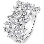 Silenti Jewelry Сребърен пръстен "Оживеност" - 8 - 57мм (18.1мм диам. )
