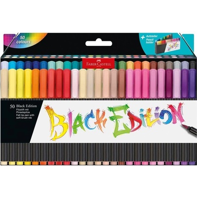Faber-Castell Маркер-четка Black Edition, 50 цвята (1010160473)