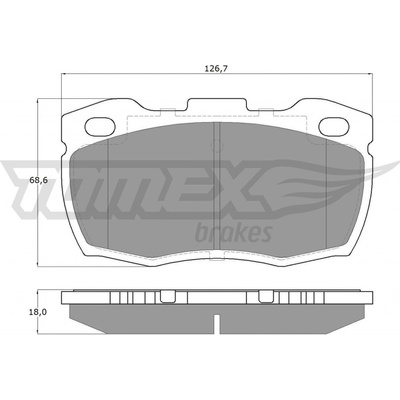 Sada brzdových platničiek kotúčovej brzdy TOMEX Brakes TX 19-23