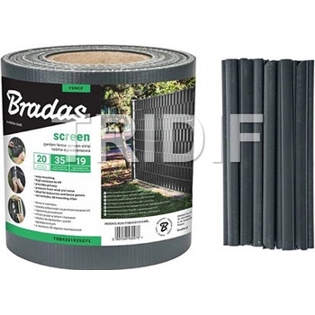 Fixační lišta 19 cm antracit