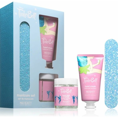 Mad Beauty Tinker Bell Tinkerbell soľ do kúpeľa na ruky 70 g + Mad Beauty Tinkerbell krém na ruky 50 ml + Mad Beauty Tinkerbell pilník na nechty 1 ks