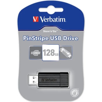 Image 1 of Verbatim Store N Go Pinstripe USB 2.0 128GB 49071