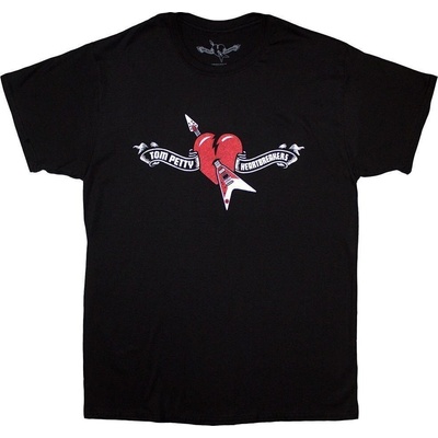 Tom Petty & The Heartbreakers Heart Logo Black S Риза (PETTS31MB01)