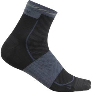 Icebreaker Мъжки чорапи за бягане Icebreaker Merino Run+ Ultralight Mini Running socks - Black / Graphite - размер 44, 5-46, 5 (EU) (201-8164-0113)