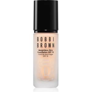 Bobbi Brown Weightless Skin Foundation SPF 15 Mini дълготраен матиращ фон дьо тен с хидратиращ ефект цвят Warm Porcelain 13ml