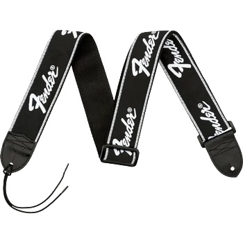 Image 1 of Fender Running Logo Strap, Black