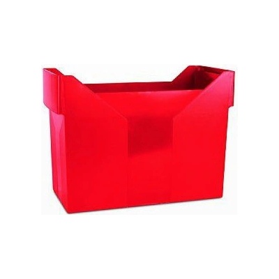 Zásobník na závěsné desky, červený, plast, DONAU