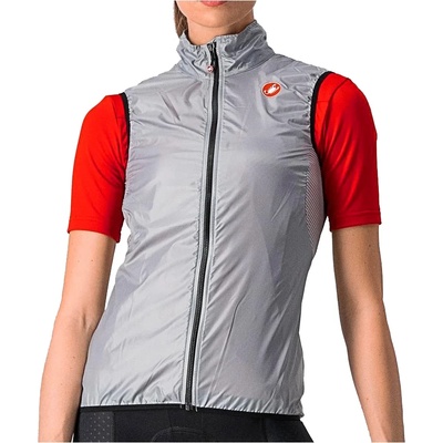 Castelli Дамски елек за колоездене Castelli Women's Aria Vest Cycling vest - Silver Grey - размер XL (154-0059-0215)