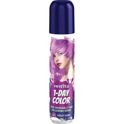Venita 1-DAY COLOR sprej pro barvení vlasů fialová aura 10 50 ml