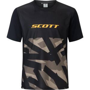 Scott Детска фланелка с къс ръкав за колоездене Scott Kid's Tee Vertic Delta S/S Cycling jersey - Black - размер XXL (756-0260-0115)