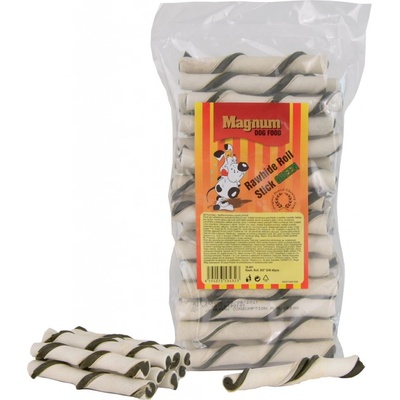 Magnum Rawhide roll stick 12,5 cm Red White 40 ks