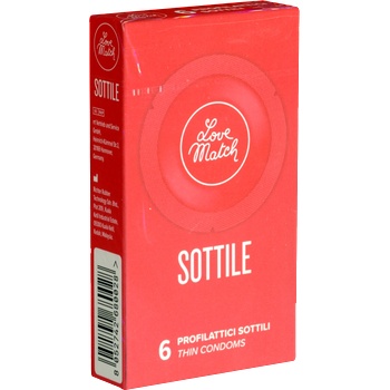 ostatní Love Match Single: Sottile, 6 fine condoms