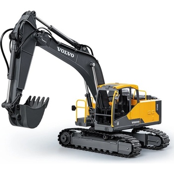 DoubleE RC bagr VOLVO EC160E 17 kanálů LED zvuky RTR sada app na programování 1:16