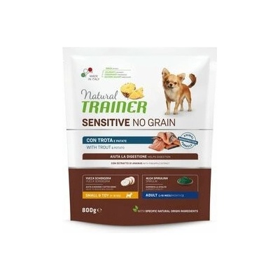 Trainer Natural Sensitive Dog NO GRAIN mini pstruh 0,8 kg