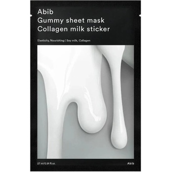 Abib Лист маска за лице Collagen Milk Sticker, 27 ml