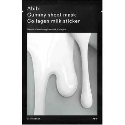 Abib Лист маска за лице Collagen Milk Sticker, 27 ml