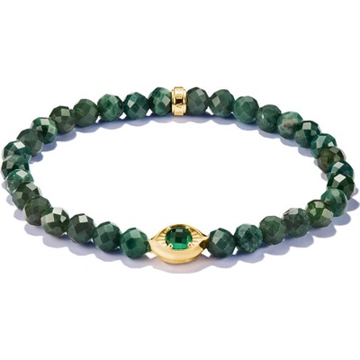 THOMAS SABO náramok Green Bead Eye A2210-472-6