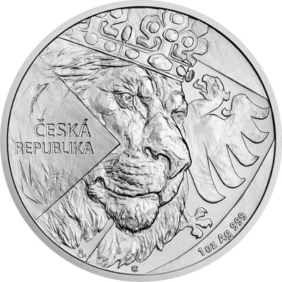 Česká mincovna Stříbrná mince Český lev 2024 stand 1 oz – Zboží Dáma