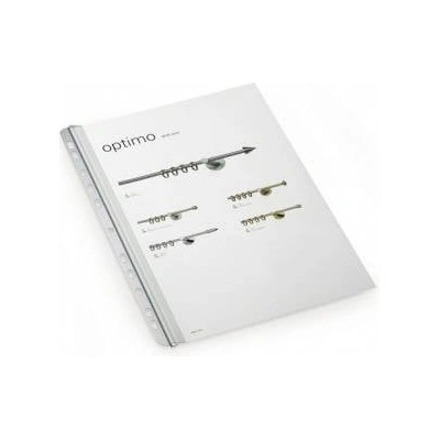 Durable Retractable ridges a4 width 14.5 mm. 6 mm thick for 60 sheets. from perforation to segments
