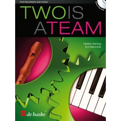 Two is a Team 20 piesní pre sopránovú zobcovú flautu s veľmi jednoduchým klavírnym sprievodom