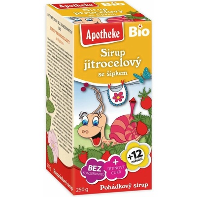 Apotheke Sirup detský skorocelový so šípkou BIO 250 g